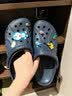 卡骆驰（CROCS）贝雅洞洞鞋男鞋女鞋轻便耐磨一脚蹬拖鞋休闲鞋百搭花园鞋|10126 深蓝-410(含智必星) 45 (290mm) 实拍图