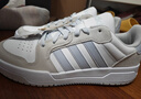 adidas ENTRAP美式校园风运动少年感复古篮球风板鞋男女阿迪达斯   白色/矾土棕/浅蓝   41 实拍图