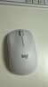 罗技（Logitech）M221 轻音鼠标 无线鼠标 办公鼠标 对称鼠标 带无线微型接收器 米白色 实拍图