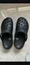 卡骆驰（crocs）经典云朵Clog女沙滩洞洞凉拖鞋206750 黑色39（39-40） 实拍图