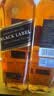 尊尼获加（JOHNNIE WALKER）洋酒 12年黑方黑牌派对随身舱礼盒1000ml 苏格兰调和型威士忌 实拍图