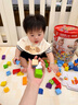 Hape(德国)婴幼儿童拼搭木质积木玩具40粒彩虹积木宝宝节日礼物E8321 实拍图