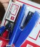 得力（deli）订书机小号套装订书器办公用品文具学生专用附订书钉起钉器中号大订书器小型办公室 晴天蓝0354 实拍图