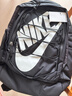 耐克（NIKE）男女双肩包背包 大容量旅行包电脑书包休闲包DV1296-010 黑白 实拍图