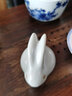 容山堂兔年本命年天青汝窑汝瓷茶宠摆件可养兔子茶桌茶玩茶具功夫茶具 天青汝窑茶宠摆件-玉兔小号 实拍图