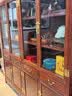 九鲤韵 红木家具 非洲花梨（学名：刺猬紫檀）书柜中式实木玻璃组合柜花梨木展示柜办公室书房书架 一对书柜（两个） 实拍图