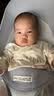 哈森熊婴儿摇摇椅哄娃神器哄宝宝哄睡摇篮躺椅可折叠可调节摇摇椅安抚椅 灰色双层网格款 实拍图
