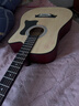 维卡斯（WEIKASI）民谣吉他初学者木吉他单板新手入门练习琴guitar吉它学生男女乐器 38英寸原木色+礼包【初学推荐】 实拍图