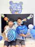 欧妮姿生日场景布置生日气球装饰布置男孩儿童蛋糕生日氛围道具小恐龙 实拍图