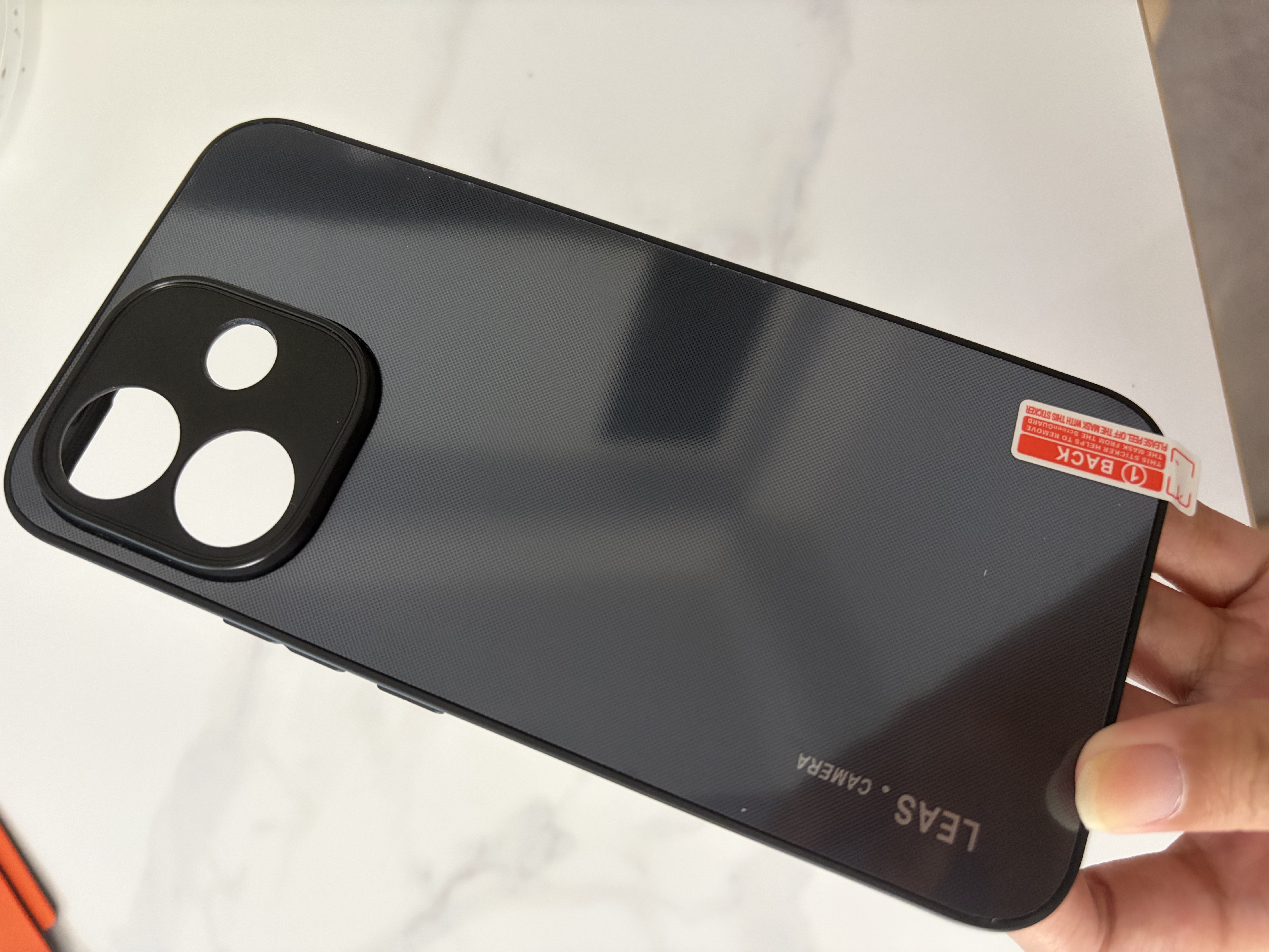FreesonAG漫光磨砂手机壳适用小米红米note 17pro手机保护套镜头全包防摔二合一保护壳防滑防指纹 曜石黑 实拍图