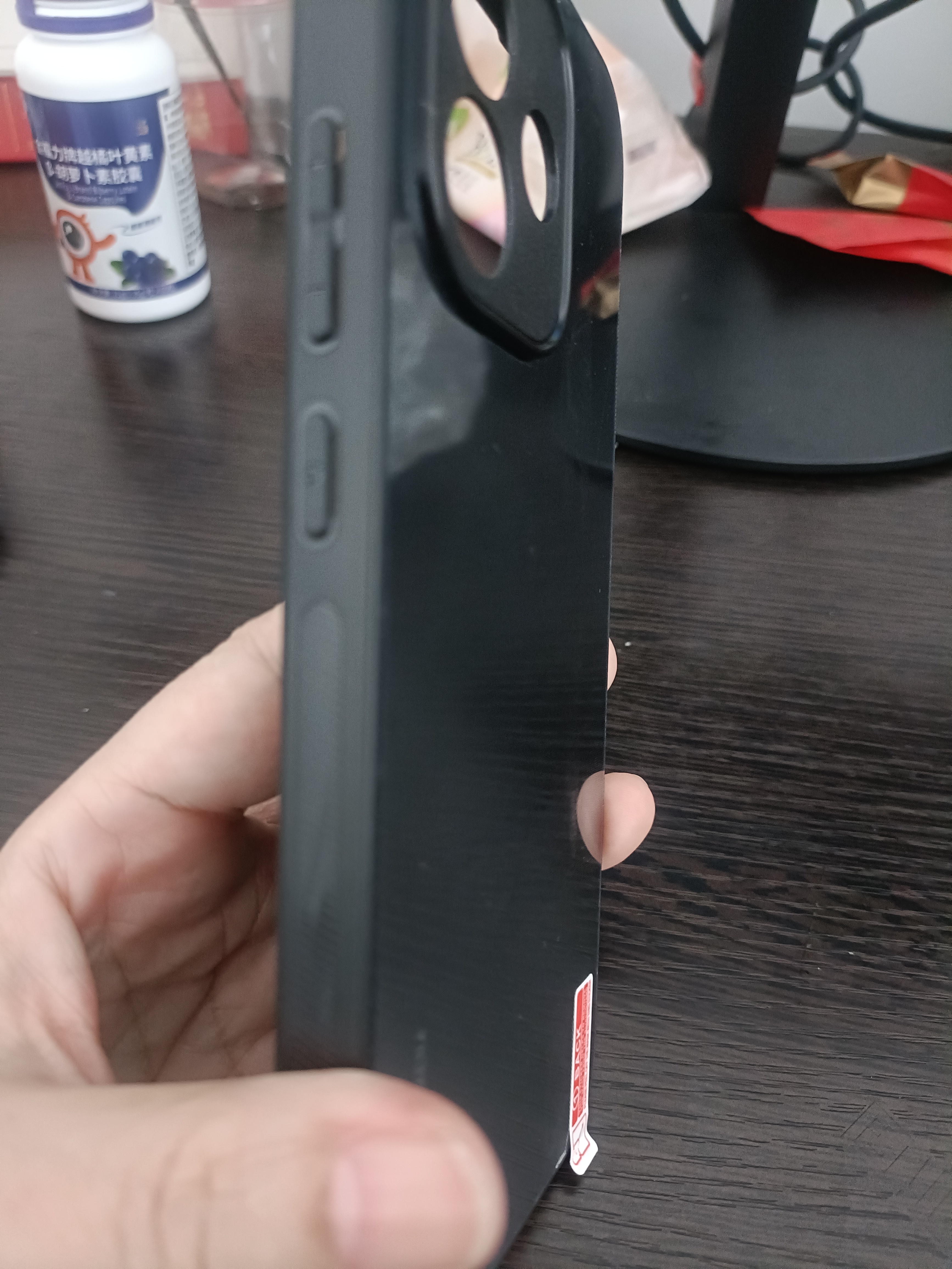 FreesonAG漫光磨砂手机壳适用小米红米note17手机保护套镜头全包防摔二合一保护壳防滑防指纹 曜石黑 实拍图