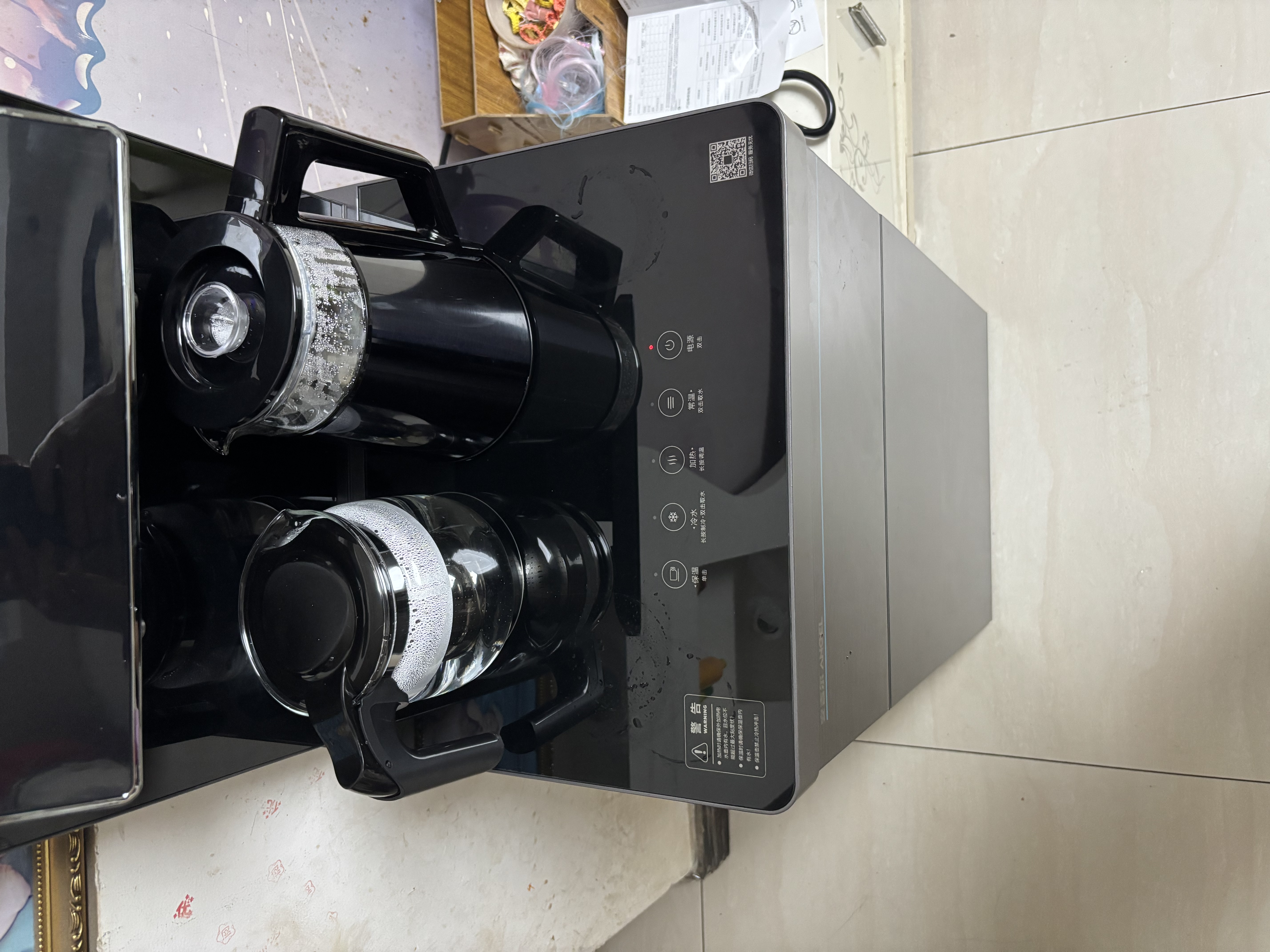 安吉尔茶吧机家用高端客厅用 制冷制热立式饮水机 会议室办公室烧水热水壶 下置水桶 桶装水泡茶2026新款 【高端端】 制冷制热型 CB3482LKD-J 全水路无双酚A 实拍图