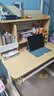 龙承匠人儿童学习桌椅套装J120实木可升降写字书桌中小学生6-18岁课桌椅子 1米实木桌+光谱大路灯+追背椅咖 赠学习大礼包 实拍图