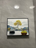鲸派 电表箱装饰画免打孔推拉式轻奢简约弱电箱餐厅挂画配电箱遮挡画 322-11 50*40/遮挡40*30/液压上掀黑框 实拍图