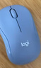 罗技（Logitech）M221 轻音鼠标 无线鼠标 办公鼠标 对称鼠标 带无线微型接收器 雾霭蓝 实拍图