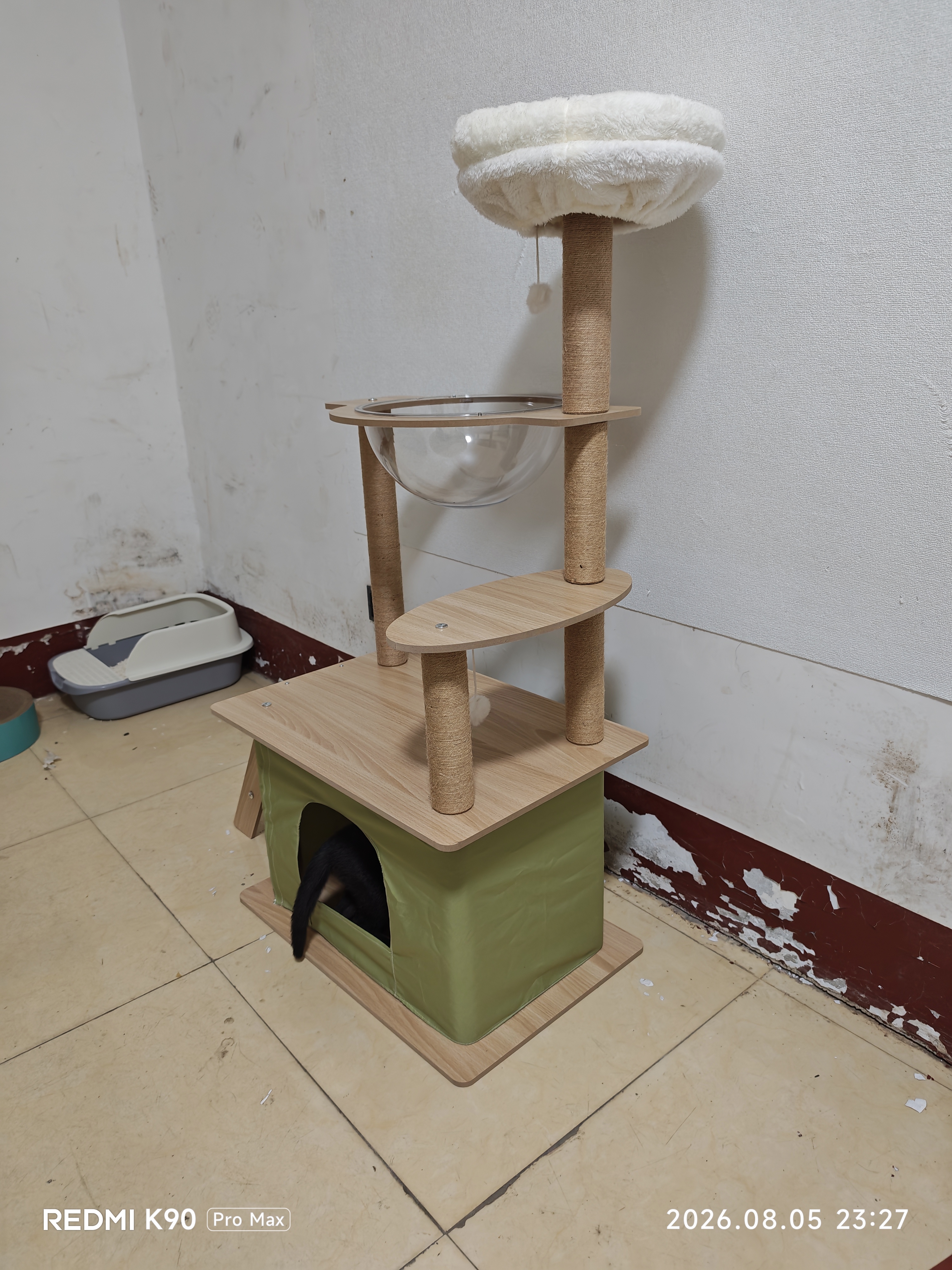 珑小宠猫爬架猫窝加粗大型猫树一体太空舱猫架子小户型不占地麻绳猫玩具 120cm 4层 【小户型大屋款】 实拍图