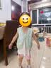 戴维贝拉（DAVE＆BELLA）女童开衫上衣儿童毛衣背心汉服宝宝马甲秋季新款国风小童衣服 豆绿色【现货】 110 cm（建议身高100-110cm） 晒单实拍图