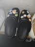 卡骆驰（CROCS）新款厚底云朵洞洞鞋送女友礼物206750 黑色   37-38 实拍图