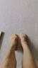 小茉莉舞蹈弹力布女软底练功鞋成人儿童女童芭蕾鞋拼布驼色37码 实拍图