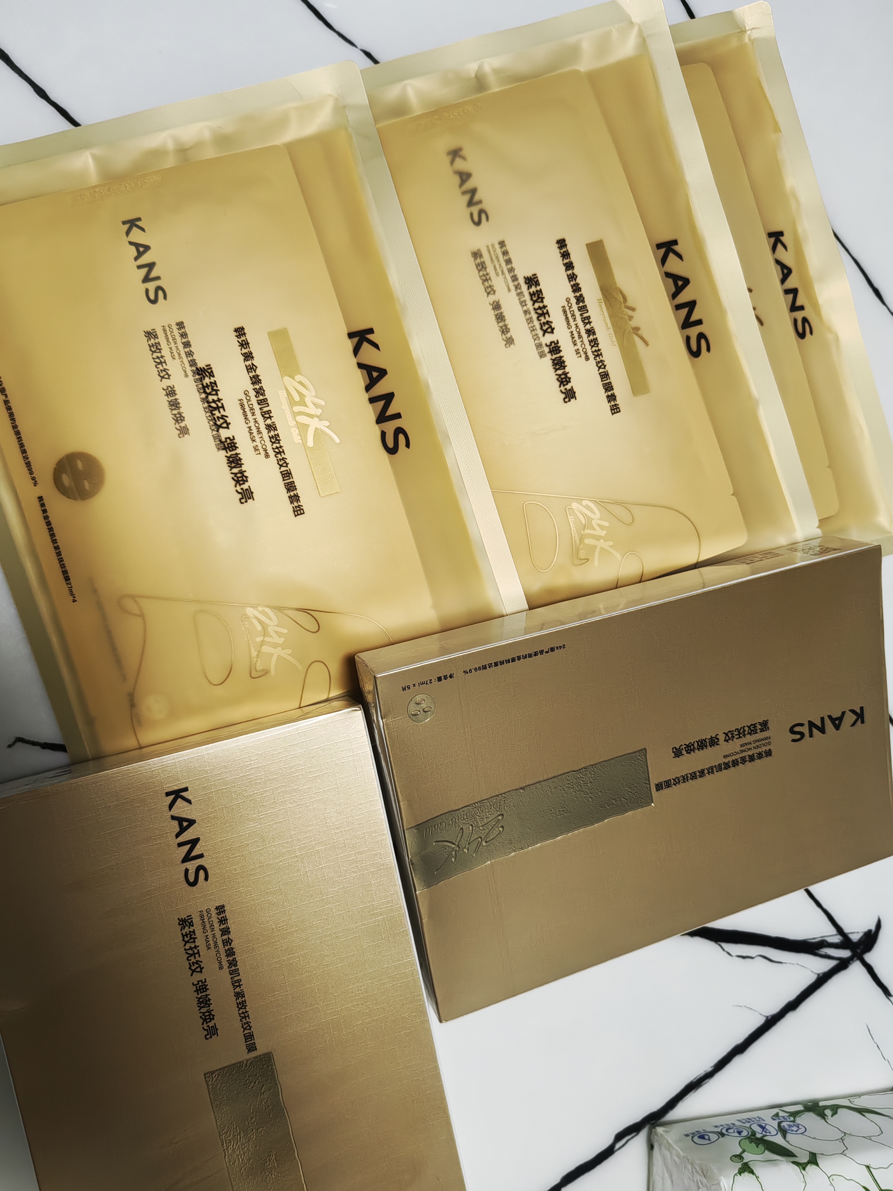 韩束新一代金刚侠面膜补水抗皱紧致提拉尝鲜试用体验装试用4片男女 实拍图