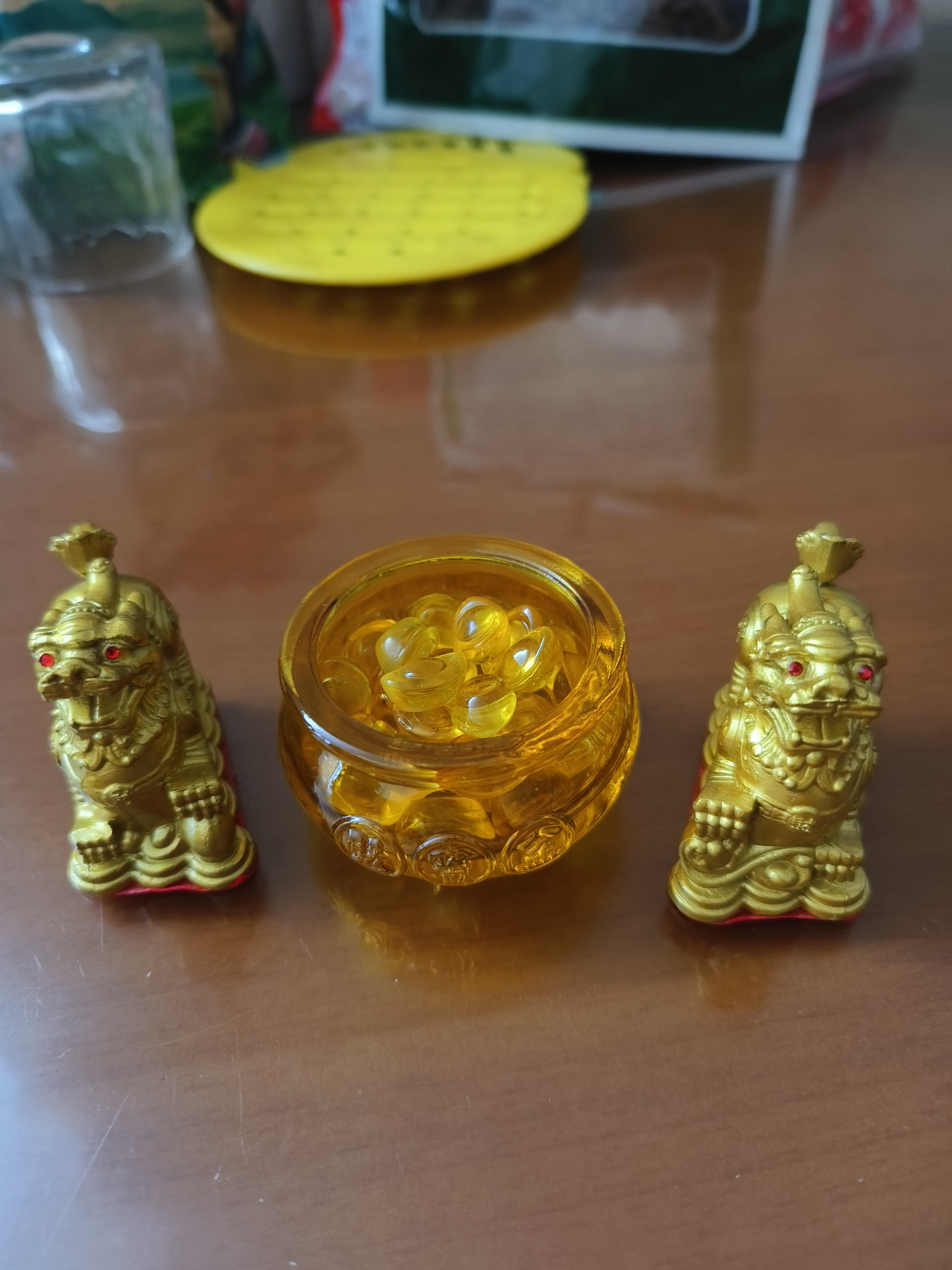 缤越黄铜貔貅招財摆件风水公母一对聚宝盆套装皮丘店铺开业客厅装饰品 实拍图