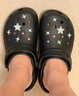 卡骆驰（CROCS）新款厚底云朵洞洞鞋送女友礼物206750 黑色   37-38 实拍图