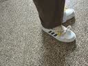 阿迪达斯（adidas）男鞋女鞋 新款情侣鞋运动鞋潮流时尚耐磨休闲鞋低帮皮面板鞋 JH8812/白蓝棕 42 实拍图