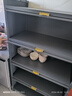 帅仕（shuaishi）厨房用具置物架落地多层餐边柜收纳碗柜家用橱柜微波炉烤箱储物柜 【升级特厚】灰5层80长44深丨高硬度实心门丨特强承重 实拍图