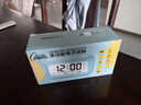 康巴丝（Compas）电子闹钟夜光智能语音报时起床神器闹铃强力叫醒儿童学生床头钟开学必备 2139 白色 儿童节礼物 实拍图
