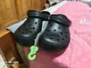 卡骆驰（crocs）经典Clog男女洞洞鞋一脚蹬沙滩鞋 黑色  39 （39-40）  实拍图
