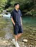 马克华菲老钱风亚麻polo衫短袖套装男夏季度假运动短裤两件套大码 藏青 【专柜同款 潮流时尚】 2XL 推荐155-175斤 实拍图