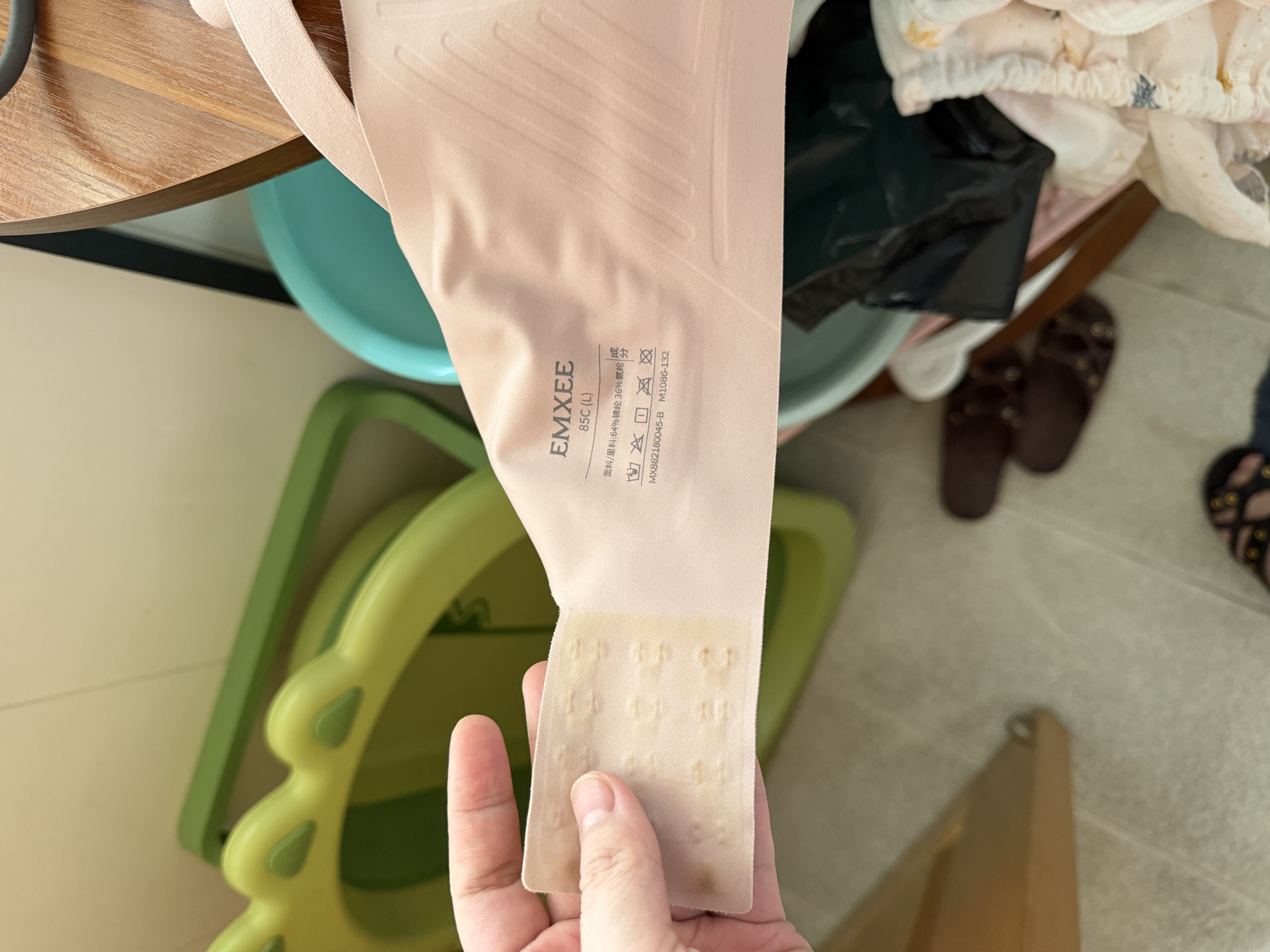 嫚熙（EMXEE）哺乳内衣春秋薄款舒适无痕聚拢有型怀孕期喂奶前开扣文胸兰烟花L 实拍图