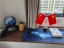 红旗摆件家用客厅装饰品办公室国旗党旗办公桌会议室五星红旗摆件 黑底座（前程似锦）高约38cm 精美礼盒 实拍图