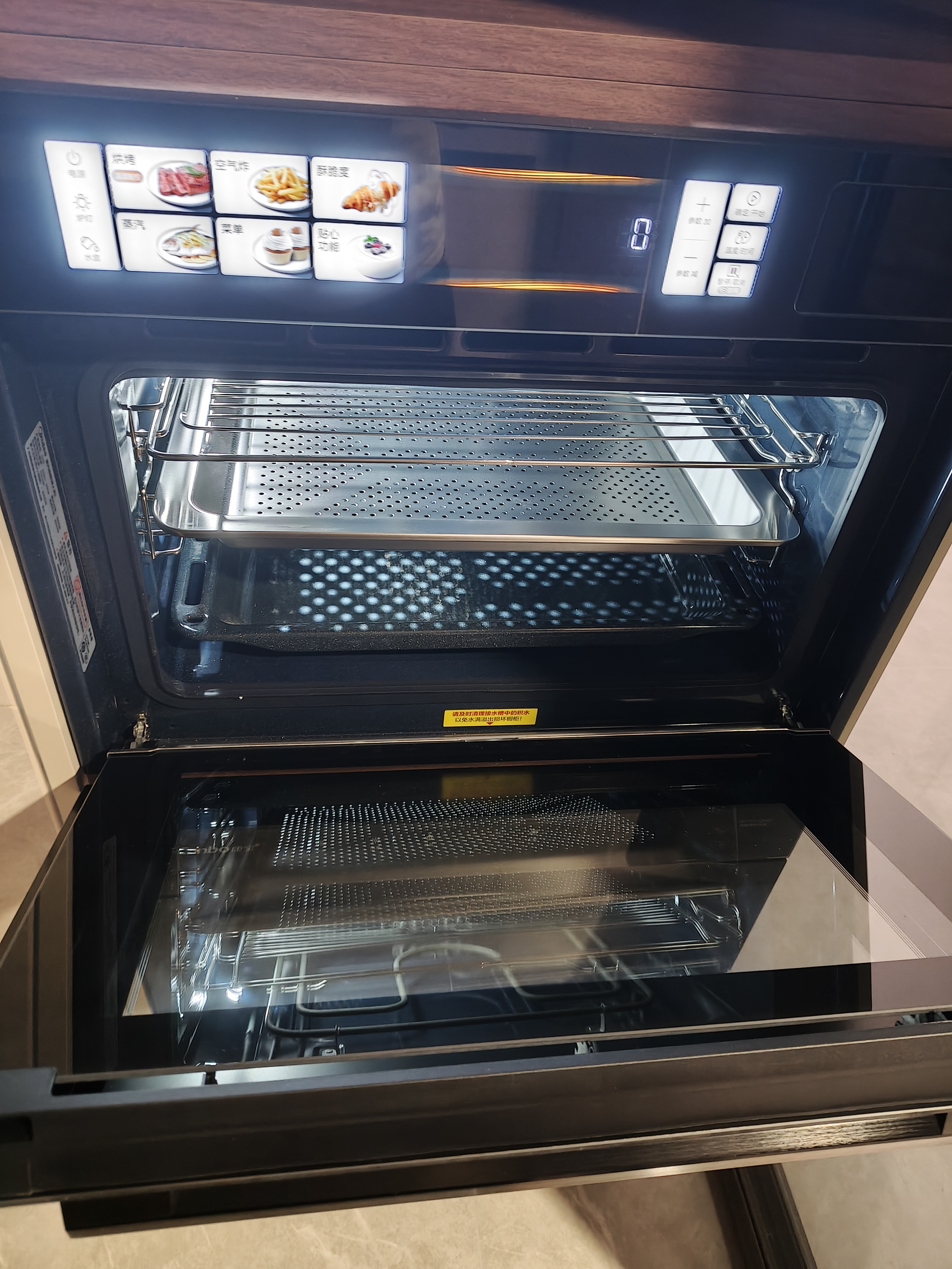 美的（Midea）【温湿智控】55L嵌入式蒸烤一体 杯水鲜蒸 涡轮热风 蒸箱烤箱 蒸烤炸炖4合1体机SX5 实拍图