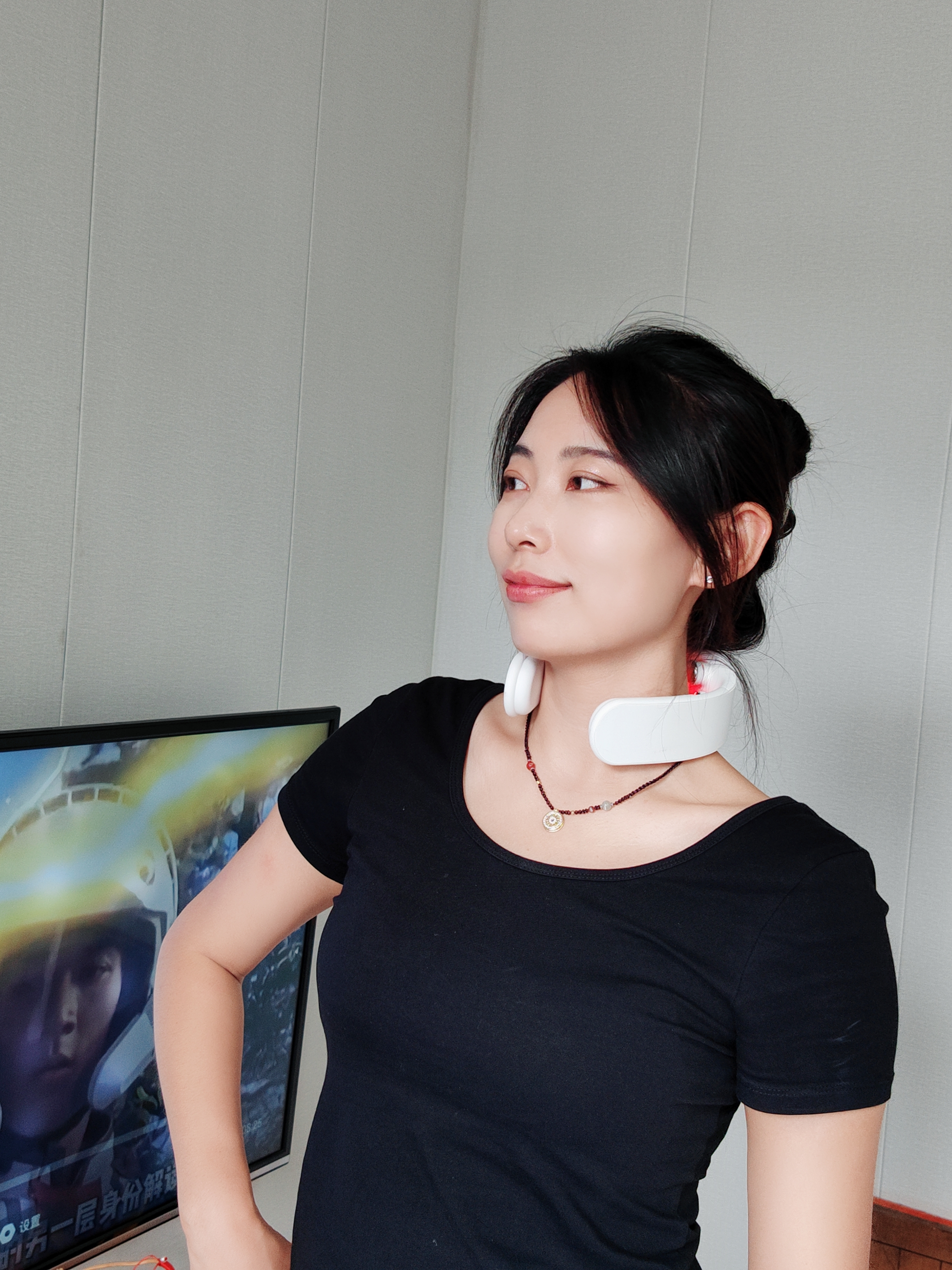 WayourCare安又可颈椎按摩仪颈部按摩器热敷家用按摩枕便携环颈U型枕护颈仪送女朋友生日礼物七夕情人节礼物 实拍图