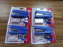 得力（deli）订书机小号套装订书器办公用品文具学生专用附订书钉起钉器中号大订书器小型办公室 晴天蓝0354 实拍图