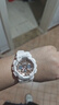 卡西欧（CASIO）GSHOCK手表女防水运动潮流经典三眼双显石英腕表520节礼物送女友 GMA-S120MF-4A裸粉色+树脂表带 实拍图