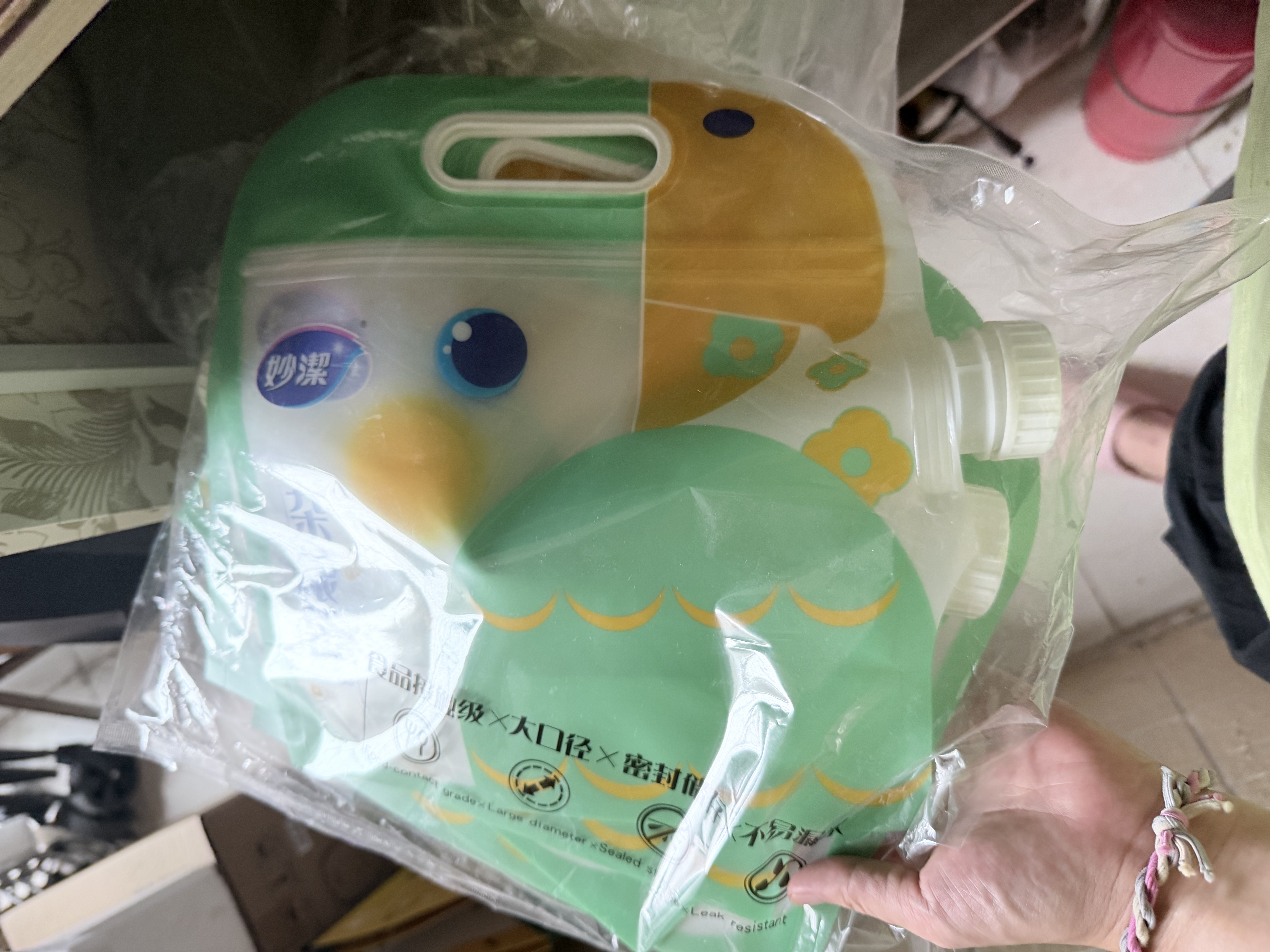 妙洁干湿两用杂粮收纳袋大口径敞口 外出携带 防虫可冷藏食品级3L*5只 实拍图