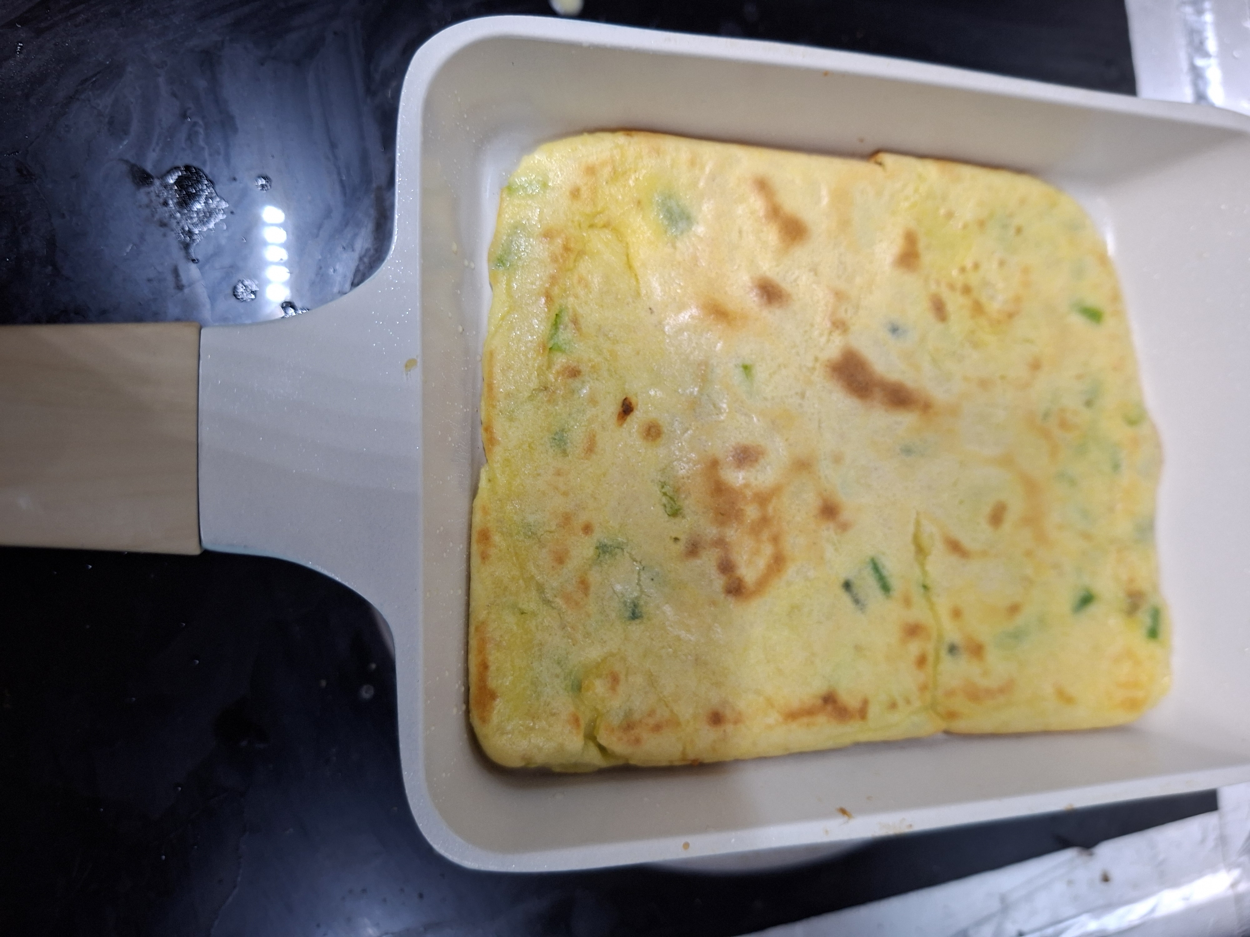 炊大皇玉子烧锅早餐锅平底陶瓷不粘锅厚蛋烧煎锅磁炉通用青瓷QC18YZS 实拍图