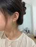 唐后（TH）和田白玉石耳饰坠女纯银古风故宫新中式碧玉耳环七夕礼物耳钉 实拍图