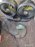 华饰车载风扇汽车电风扇12V24V大货车专用大风力强风usb插口双头电扇 实拍图