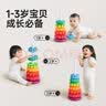 乐乐鱼（leleyu）早教儿童玩具彩虹叠叠转转乐套叠圈1-3岁宝宝益智男女孩生日礼物 实拍图