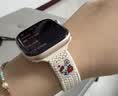 Apple/苹果 Watch S11 智能手表GPS款46毫米玫瑰金色铝金属表壳淡桃粉色运动型表带M/L MEVU4CH/B 实拍图