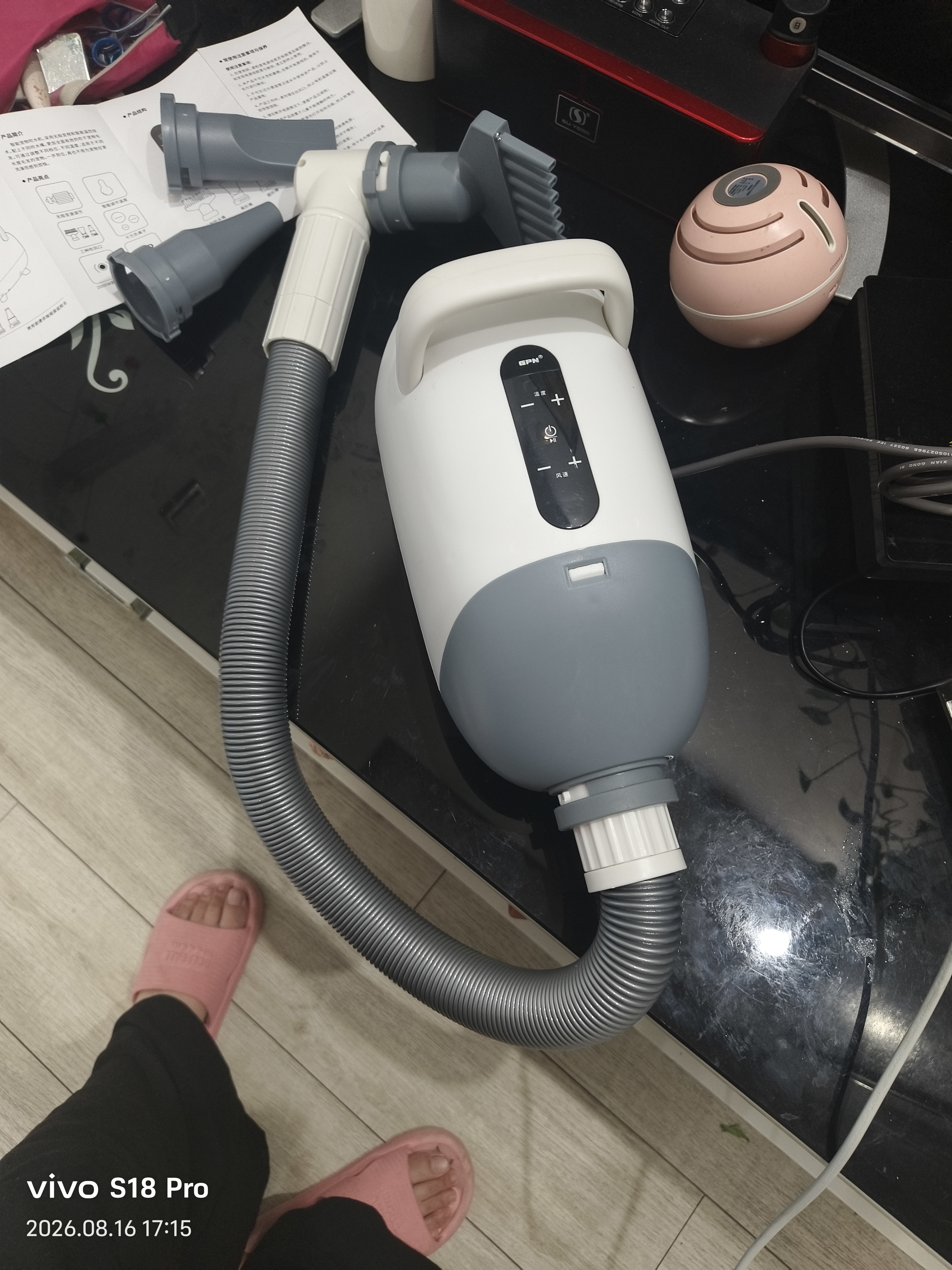 宠物吹水机大型犬专用宠物吹风机吹狗毛家用狗狗洗澡吹毛一体机 【Max版】控温控速-高浓负离子 实拍图