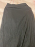 无印良品（MUJI）女式 麻混 弹力 直筒裙 长半身裙女春款裙子半裙 中长裙 女装 黑色 S (155/62A) 实拍图