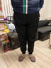 浩术休闲裤男秋冬季新款加绒加厚加肥加大码宽松休闲弹力运动长裤男 【羊羔绒款】螺口黑+螺口黑 2XL 【130-150斤】 实拍图