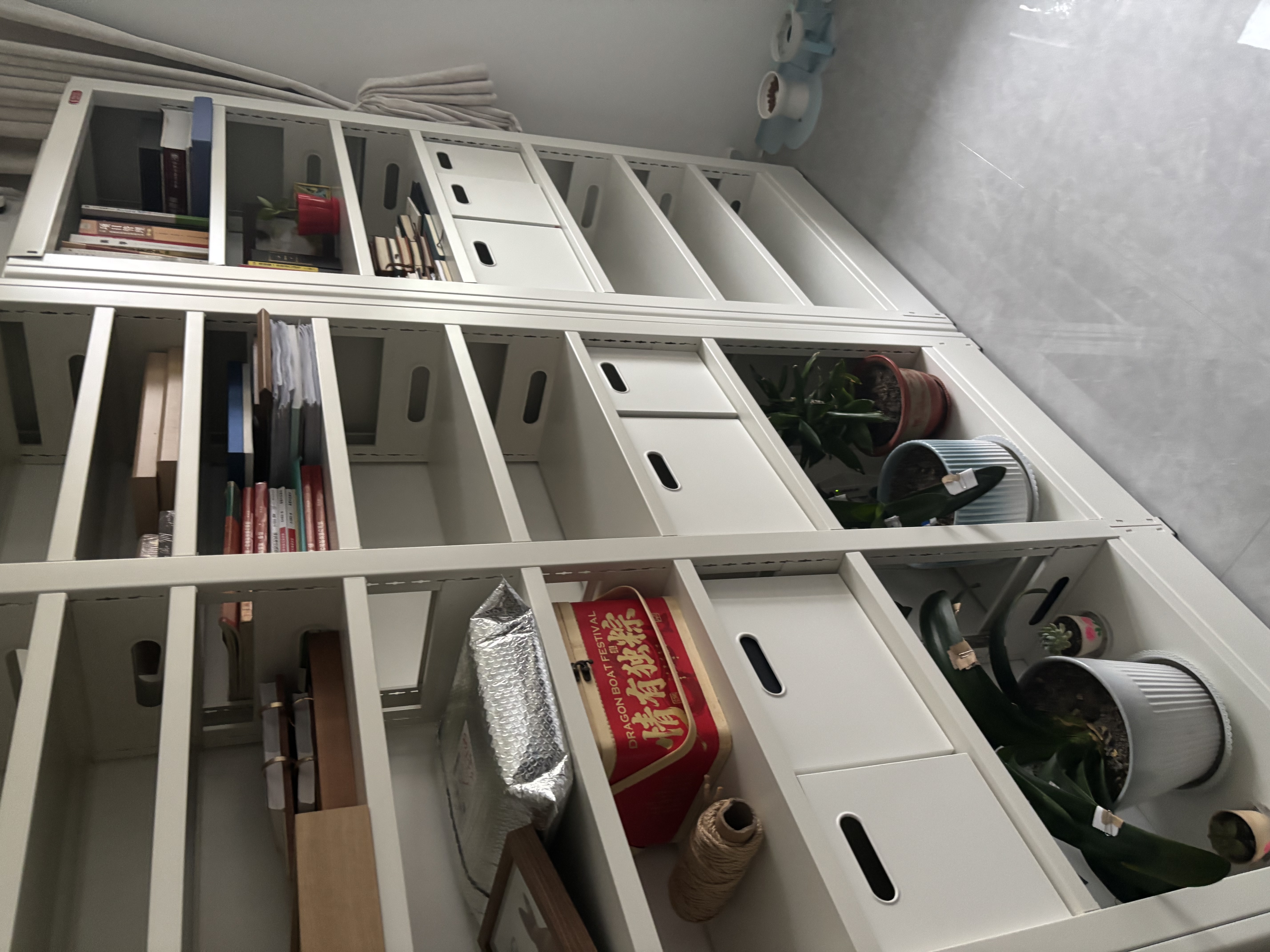 阿格贝贝收纳盒图书馆书架收纳筐家用杂物玩具厨房整理箱桌面储物盒 大号收纳盒无盖31.5*27.8*24 晒单实拍图