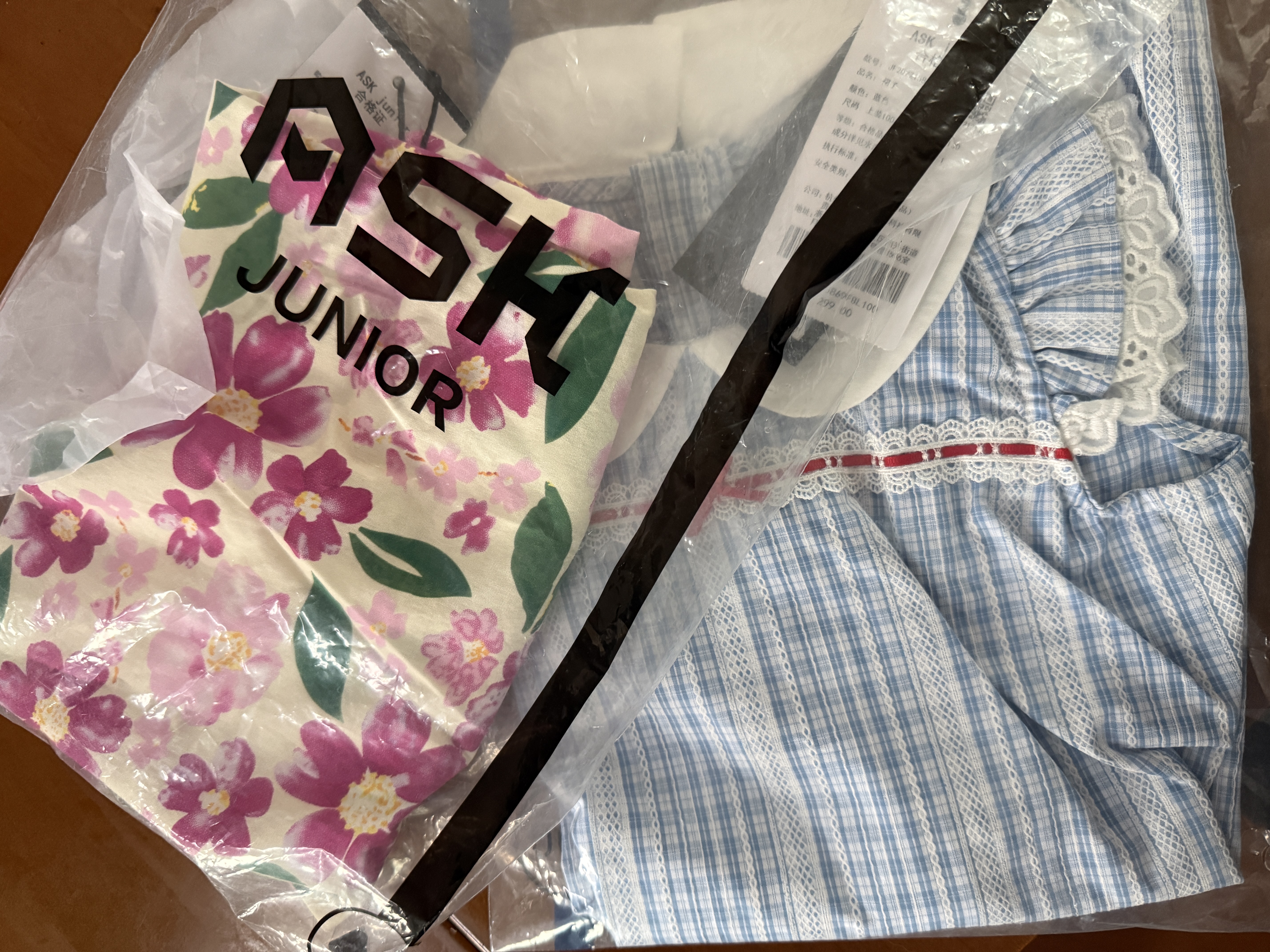 ASK JUNIOR女童暑假夏儿童连衣裙小童大花吊带海边度假风公主裙 实拍图