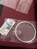 周六福古法手镯女实心S999足银素圈沙面生日礼物D108865 60mm 约18g 实拍图