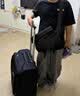 汉客万向轮拉杆箱男女商务旅行箱小行李箱子登机箱密码箱16英寸黑色 实拍图